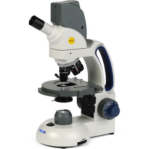 Swift M3702C-3DGLX Cordless Compound Monocular Microscope with 1.3MP WiFi Camera