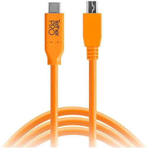 Tether Tools TetherPro USB Type-C Male to 8-Pin Mini-USB 2.0 Type-B Male Cable