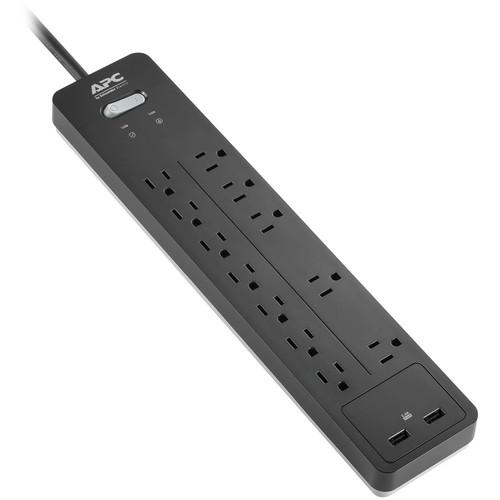 APC Home Office SurgeArrest 12-Outlet Surge Protector with USB Charging