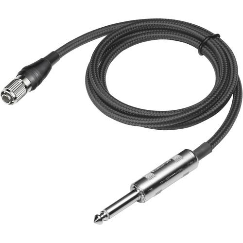 Audio-Technica AT-GcH Pro Professional Guitar Input Cable for Wireless Transmitters