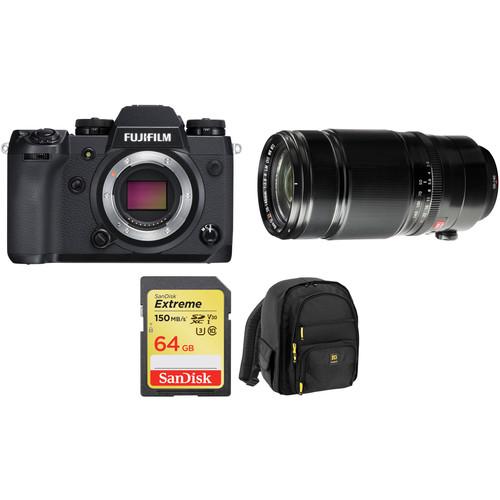FUJIFILM X-H1 Mirrorless Digital Camera with 50-140mm Lens and Memory Card Kit