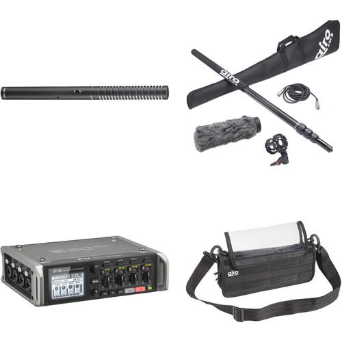 Rode NTG2 Shotgun Mic Kit with Zoom F4 Multitrack Recorder, Boompole, Cable, Windscreen, Bag & More