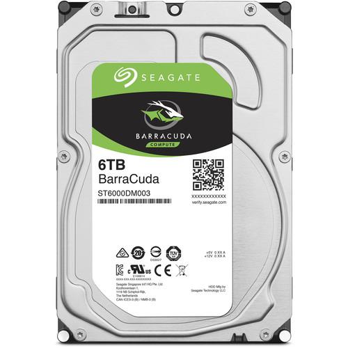 Seagate 6TB Barracuda SATA III 3.5" Internal HDD