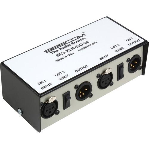 Sescom ES-XLR-ISO-02 Dual-Channel XLR Audio-Isolation Transformer