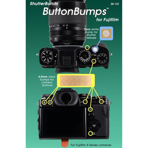 ShutterBands Buttonbumps for Fujifilm Cameras