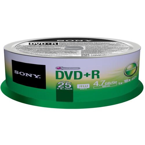 Sony 4.7GB DVD R Recordable Discs, Sony, 4.7GB, DVD, R, Recordable, Discs