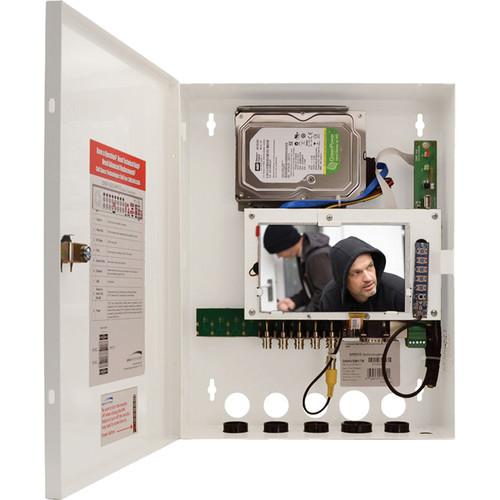 Speco Technologies D16WHUM 16-Channel 8MP HD-TVI Hybrid Wall Mount DVR with Built-In Monitor & 3TB HDD