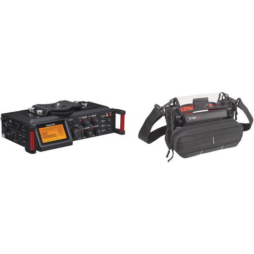 Tascam DR-70D 4-Channel Audio Recorder and Stingray MixPro Audio Bag Kit