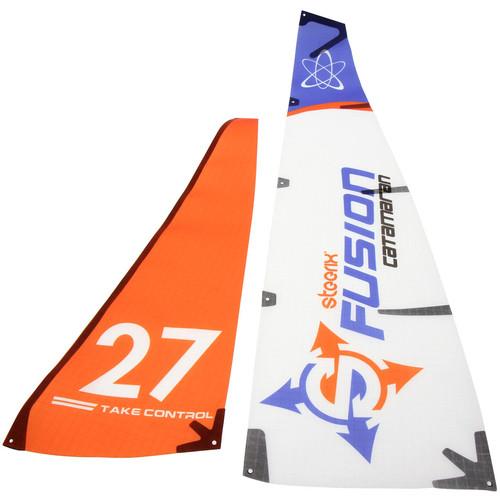 Venom Group Main And Jib Sail Set For Steerix Fusion Micro Catamaran RC Sailboat