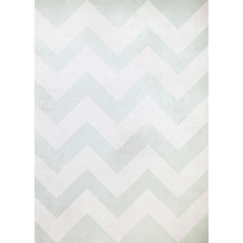 Westcott Washed Chevron Art Canvas Backdrop with Grommets