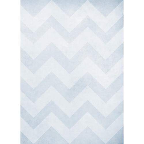 Westcott Washed Chevron Matte Vinyl Backdrop with Grommets
