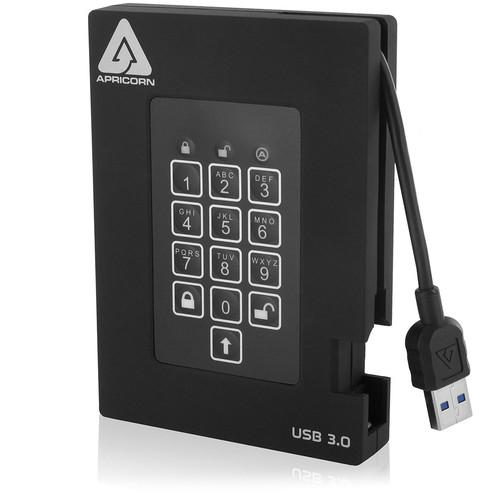 Apricorn 2TB Aegis Fortress FIPS 140-2 Level 2 Secure USB 3.0 Portable Drive