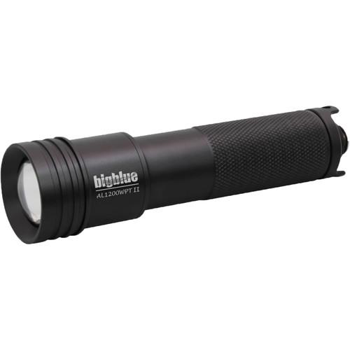 Bigblue AL1200WPT-II Wide Beam LED Dive Light with Tailcap Switch and Hard Case