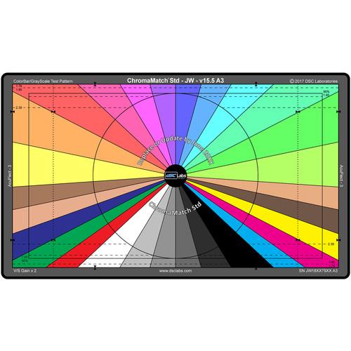 DSC Labs ChromaMatch Standard for Visual Camera Alignment and Color Correction Junior