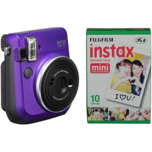 FUJIFILM INSTAX Mini 70 Instant Film Camera with Single Pack of Film Kit