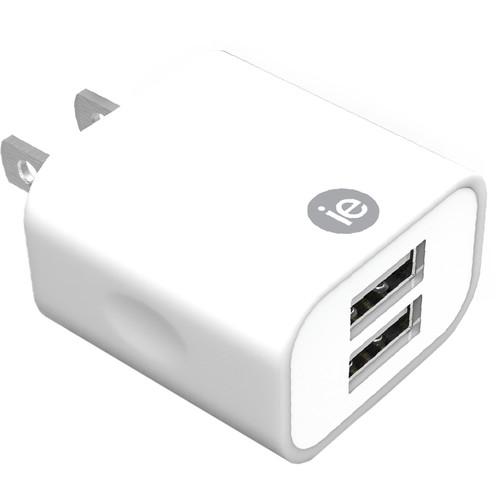 iEssentials 2.4A Dual Port USB Type-A Wall Charger