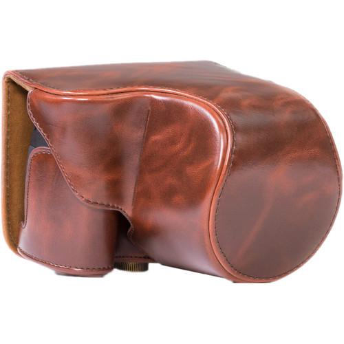 MegaGear Ever Ready PU Leather Camera Case with Strap for Canon PowerShot SX530 HS or SX520 HS