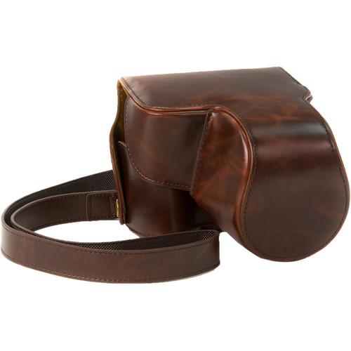 MegaGear Ever Ready PU Leather Camera Case with Strap for Nikon Coolpix P610 with Zoom Lens, P530, or P520