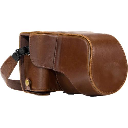 MegaGear Ever Ready PU Leather Case & Strap for Fujifilm X-T10 T20 with 16-50 18-55mm