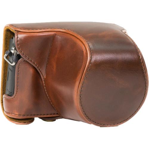 MegaGear Ever Ready PU Leather Case with Strap for Panasonic LUMIX DMC-GM5 with 12-32mm Lens