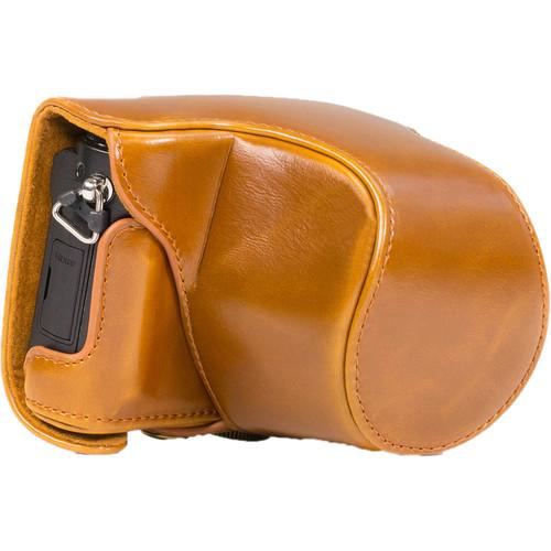 MegaGear Ever Ready PU Leather Case with Strap for Panasonic LUMIX DMC-GM5 with 12-32mm Lens