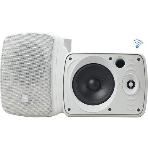Pyle Pro 5.25" 800 Watt Wall-Mount Marine Speakers with BT Audio RF Streaming