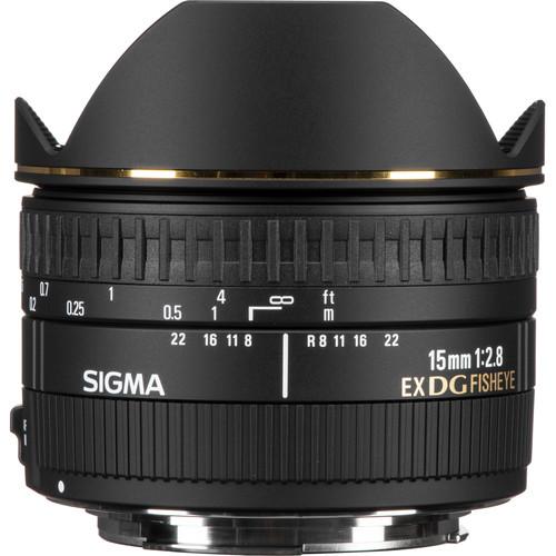 Sigma 15mm f 2.8 EX DG Diagonal Fisheye Lens for Canon EF