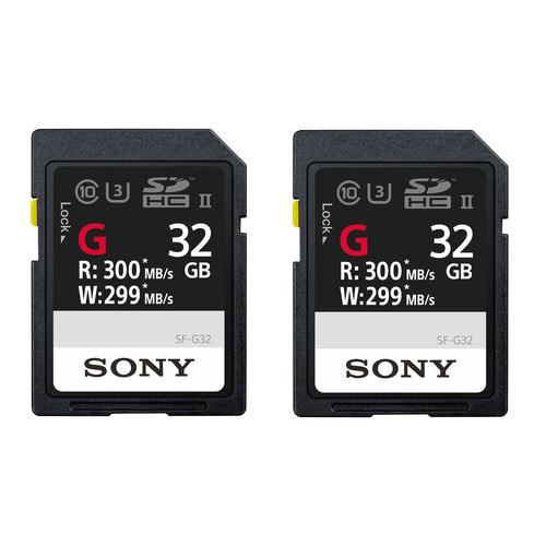 Sony 32GB SF-G Series UHS-II SDHC Memory Card Kit