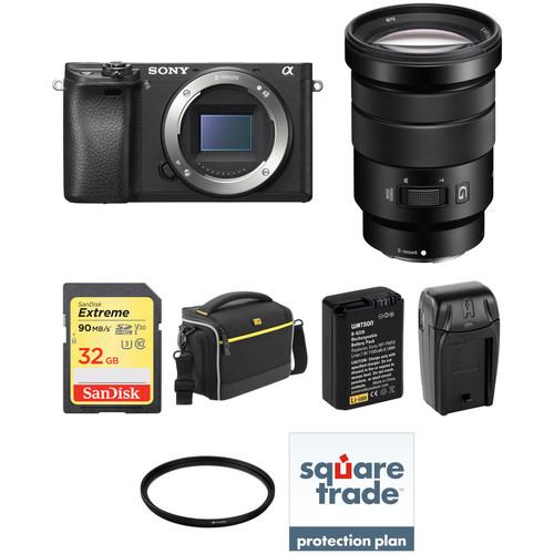 Sony Alpha a6300 Mirrorless Digital Camera with 18-105mm Deluxe Kit