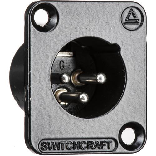 Switchcraft DE Series 3-Pin XLR Male Panel Mount Connector
