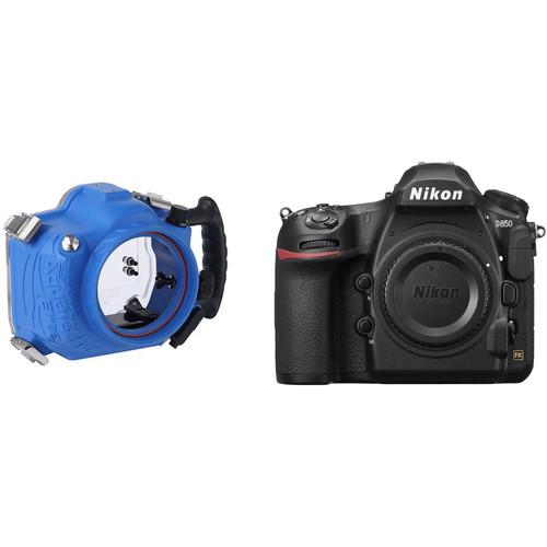 AquaTech Elite Underwater Housing and Nikon D850 DSLR Camera Body Kit