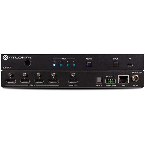 Atlona JunoX 451 HDBT 4K HDR 3 x 1 HDMI 1 x HDBaseT Switcher