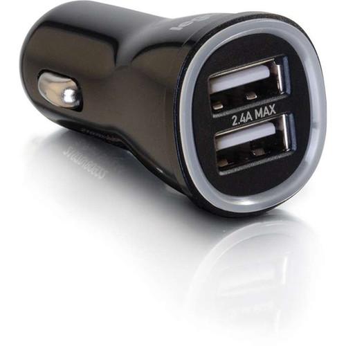 C2G Smart 2.4A Dual Port USB Type-A Car Charger