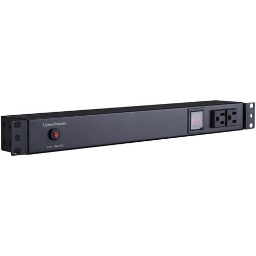 CyberPower Metered PDU12A 100-125 50 60Hz Nema 5-15P,10-Out 5-15R, Rackmount 1U,15
