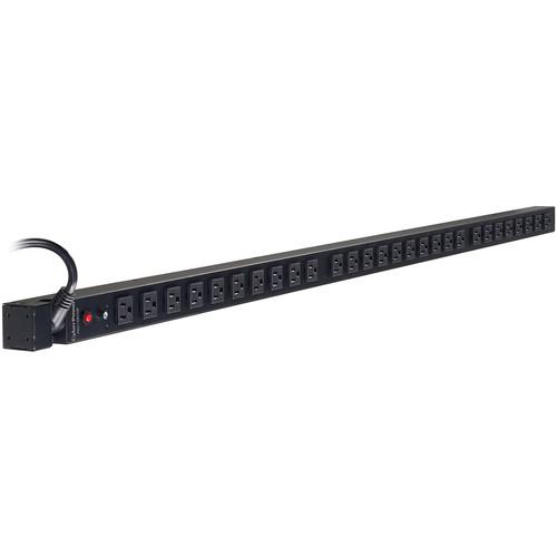 CyberPower PDU 12A 100-125 50 60Hz Nema 5-15P Plug, 28-Out 5-15R, Rackmount OU, 10