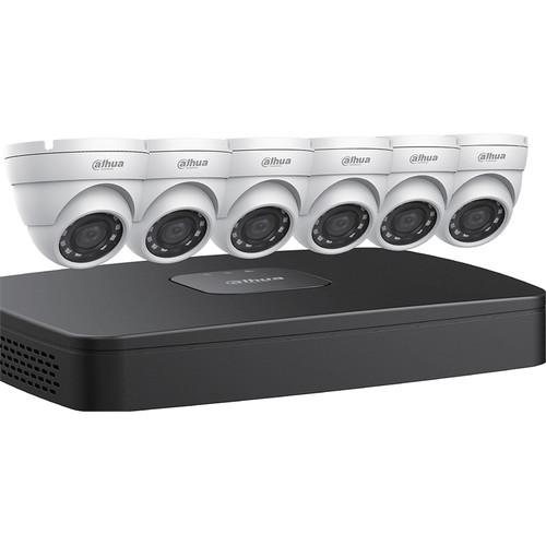 Dahua Technology 8-Channel 8MP NVR with 2TB HDD & 6 4MP Night Vision Mini Turret Cameras Kit