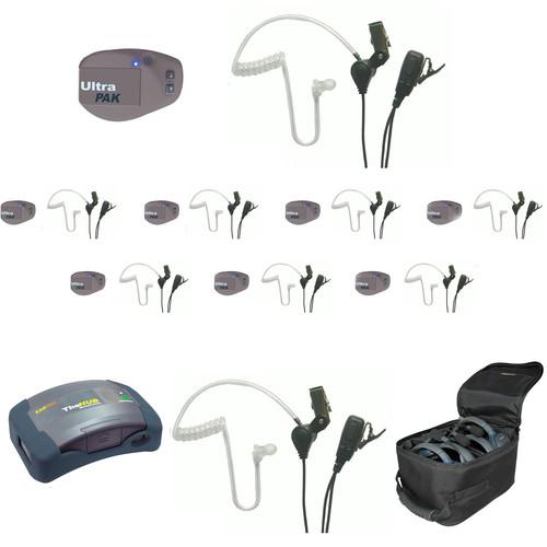 Eartec 1-Hub, 8 Ultrapak, 9 SST Headsets and Batteries, Charger, Soft Sided Case