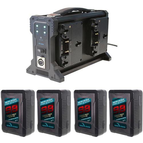 IndiPRO Tools Micro-Series 98 4-Battery Kit with Quad Pro Charger