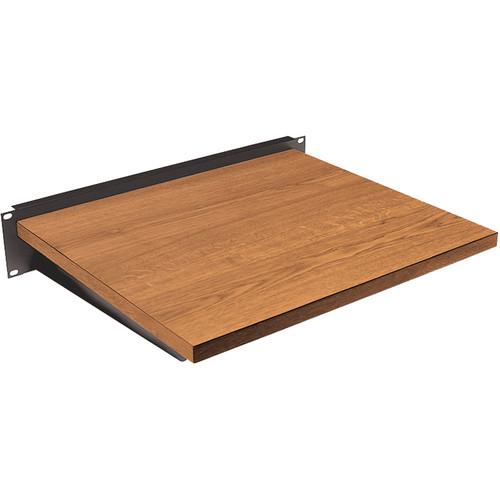 Lowell Manufacturing Rack Keyboard Writing Shelf: 2U -Oak Wood Laminate