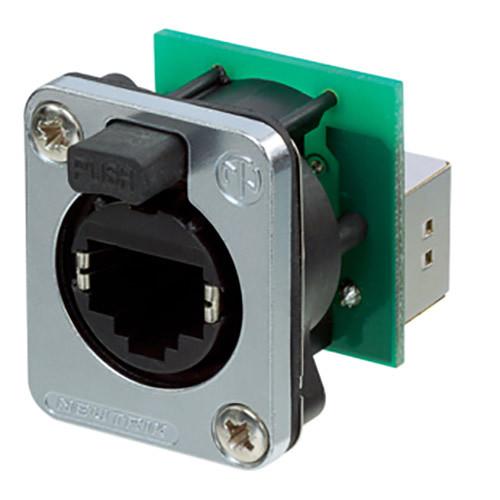 Neutrik EtherCon Series RJ45 Feedthrough Receptacle with Sealing Kit