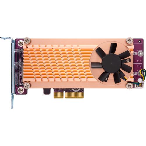 QNAP Dual M.2 22110 2280 PCIe Gen3 x4 NVMe SSD Expansion Card