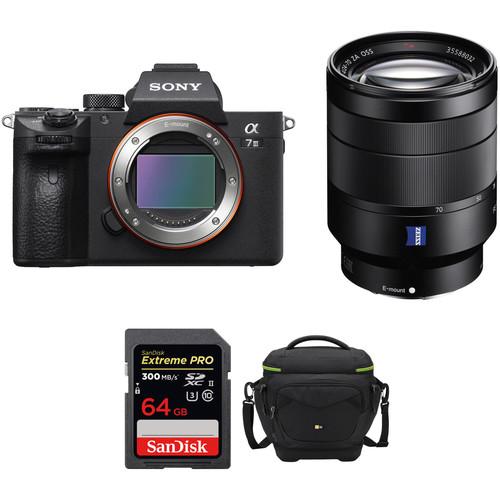 Sony Alpha a7 III Mirrorless Digital Camera with 24-70mm f 4 Lens Professional Kit