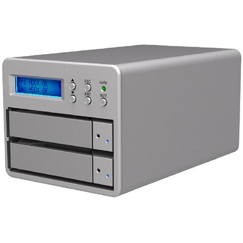 STARDOM 2-Bay Sr2-Sb3 6G Sata Usb S2F Enclosure -Silver