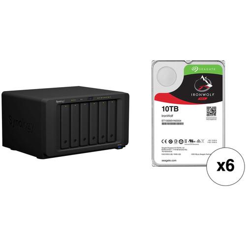 Synology DiskStation DS1618 60TB 6-Bay NAS Enclosure Kit with Seagate NAS Drives