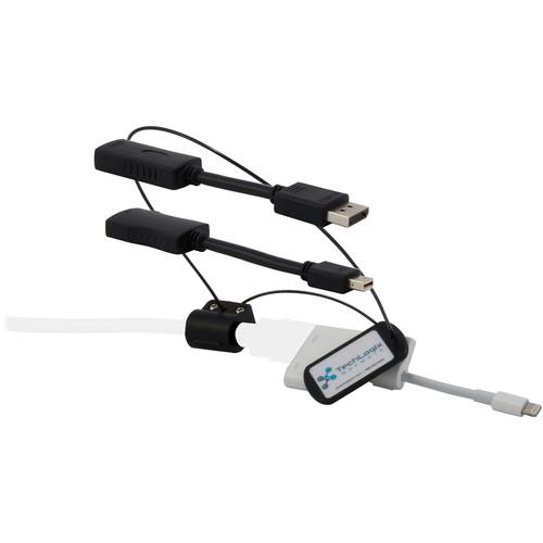 TechLogix Networx Base Adapter Ring with DisplayPort, Mini-DisplayPort & Lightning Adapters