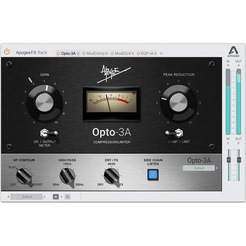 Apogee Electronics Opto-3A - FX Rack Vintage Compressor Plug-In