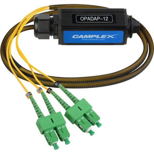 Camplex OPADAP-12 opticalCON QUAD APC to Four SC APC Breakout Adapter