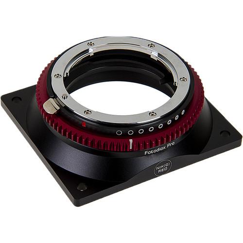FotodioX Pro Lens Mount Compatible with Nikkor F Mount G-Type Lenses to Red Digital Cinema Camera Bodies