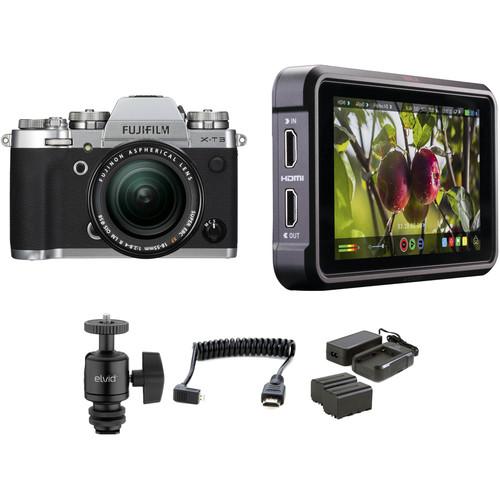 FUJIFILM X-T3 Mirrorless Digital Camera with 18-55mm Lens and Ninja V Kit