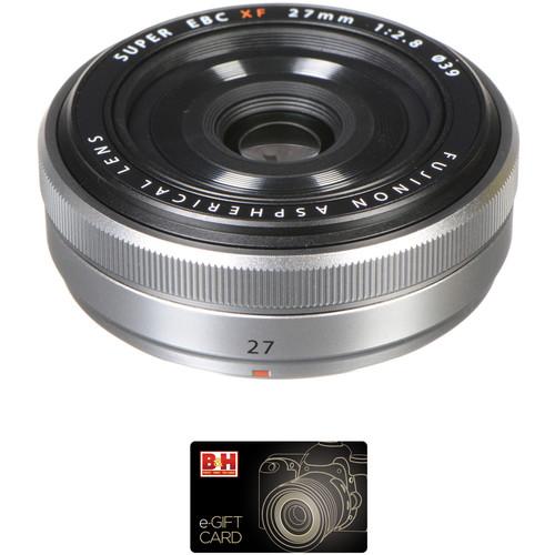 FUJIFILM XF 27mm f 2.8 Lens with Gift Card Kit